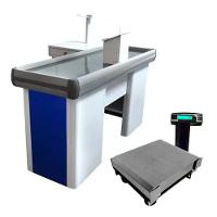 Caixa Supermercado Empacotador Azul 1,50m Check Out E Balança 30kg Urano Bivolt - 1