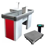 Caixa Supermercado Empacotador Vermelho 1,50m Check Out E Balança 30kg Urano Bivolt - 1