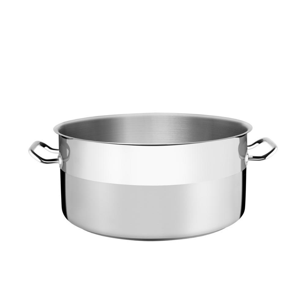 Caçarola Rasa Tramontina Professional Em Aço Inox Com Fundo Triplo Sem Tampa 40 Cm 23 L - 1