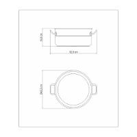 Caçarola Rasa Tramontina Professional Em Aço Inox Com Fundo Triplo Sem Tampa 40 Cm 23 L