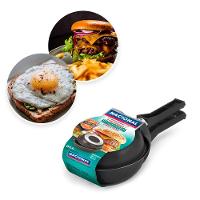 Frigideira Dupla Antiaderente Com Cabo De Baquelite Cor:preto - 3