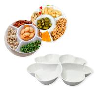 Petisqueira Coração 4 Divisórias Petisco Melamina 27cm - 3