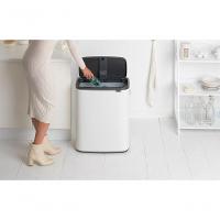 Lixeira Bo Touch Bin Em Aço 60 Litros Brabantia Branca - 10