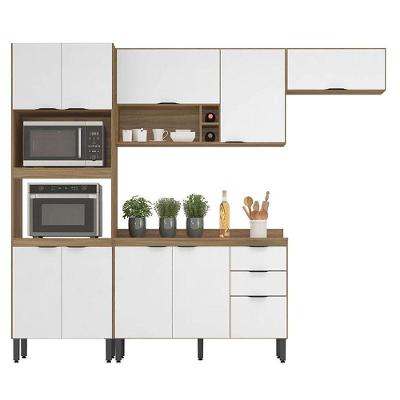 Cozinha Modulada Firenze Fi0003 Amêndola Branco - Demóbile