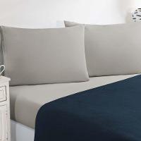 Jogo De Cama Malha Lençol 100% Algodão Gran Moratta 4 Peças King - Azul Marinho-palha - 3