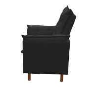 Poltrona De Amamentação Com Puff Isabella Bellamado Cor:preto - 3