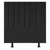 Cabeceira Estofada Cama Box Solteiro 90 Cm Mavie Corino Cor:preto - 1