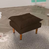 Poltrona De Amamentação Com Puff Ana Suede Cor:marrom - 6