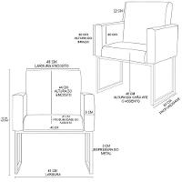 Kit 2 Cadeiras Poltrona Moderna Com Base De Ferro Dourada suede Terracota - 2