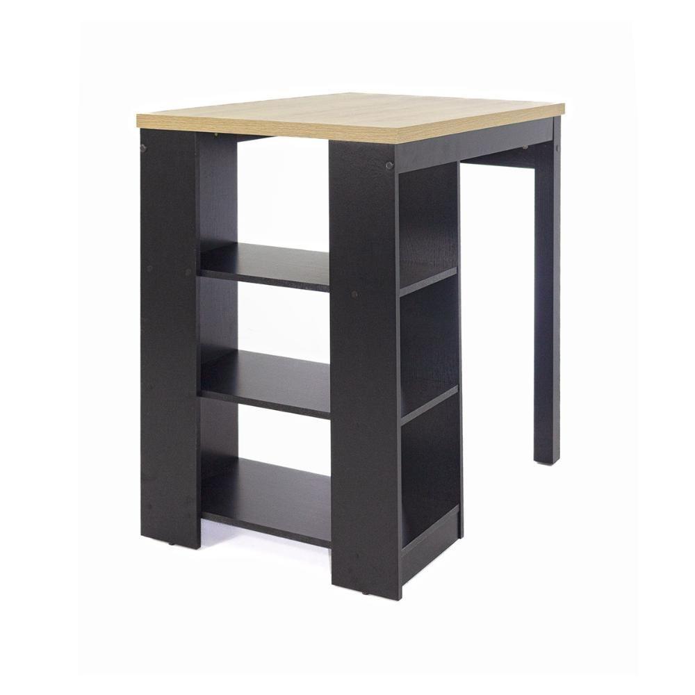 Bancada Cozinha Gourmet Ditália Com 2 Banquetas Preto - 7