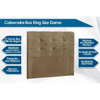 Cabeceira Cama Box Estofada Solteiro Solteiro Clean Plus Suede Marrom Taupe - Simbal - 3