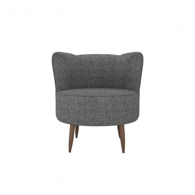 Poltrona Decorativa Savana 1 Lugar Linho Chumbo Matrix