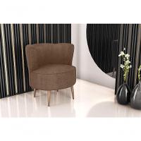 Poltrona Decorativa Savana 1 Lugar Boucle Marrom Matrix - 2