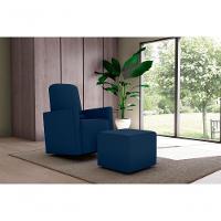 Poltrona Cadeira Amamentação Com Balanço E Puff Matrix Verde - 2