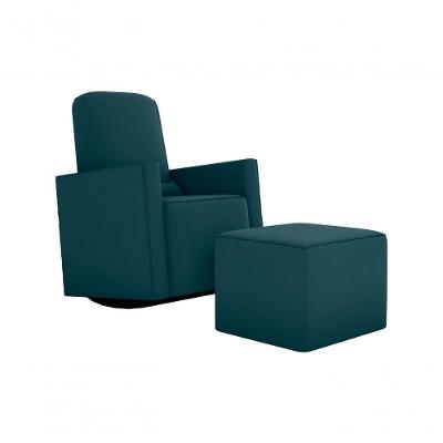 Poltrona Para Amamentação Annecy Com Balanço E Puff Preto Matrix