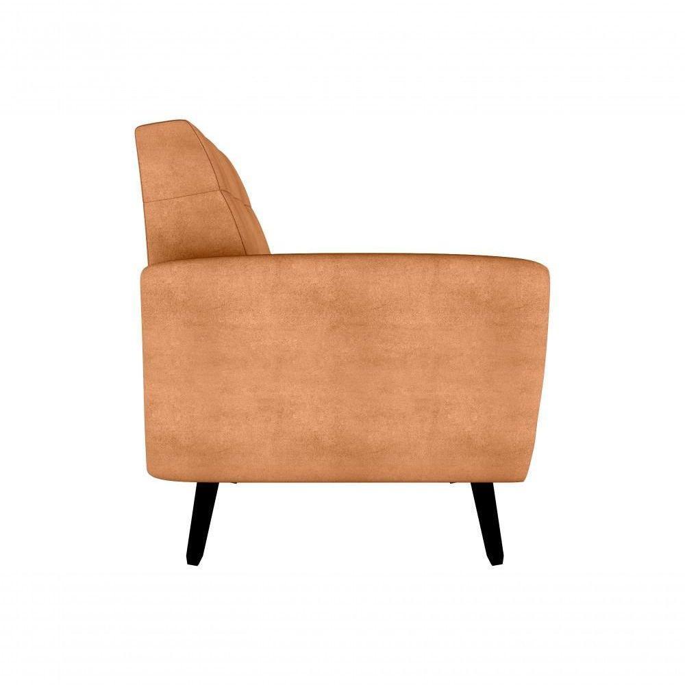 Poltrona Cadeira Sala Decorativa Recepção Livia Matrix Mostarda - 3