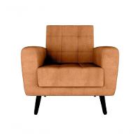 Poltrona Cadeira Sala Decorativa Recepção Livia Matrix Mostarda - 4