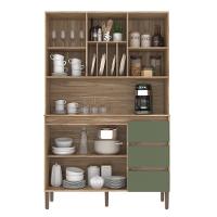 Armário De Cozinha 4 Portas 3 Gavetas Ac4430 Carvalho Oak Arbo Decibal Carvalho Oak arbo - 3