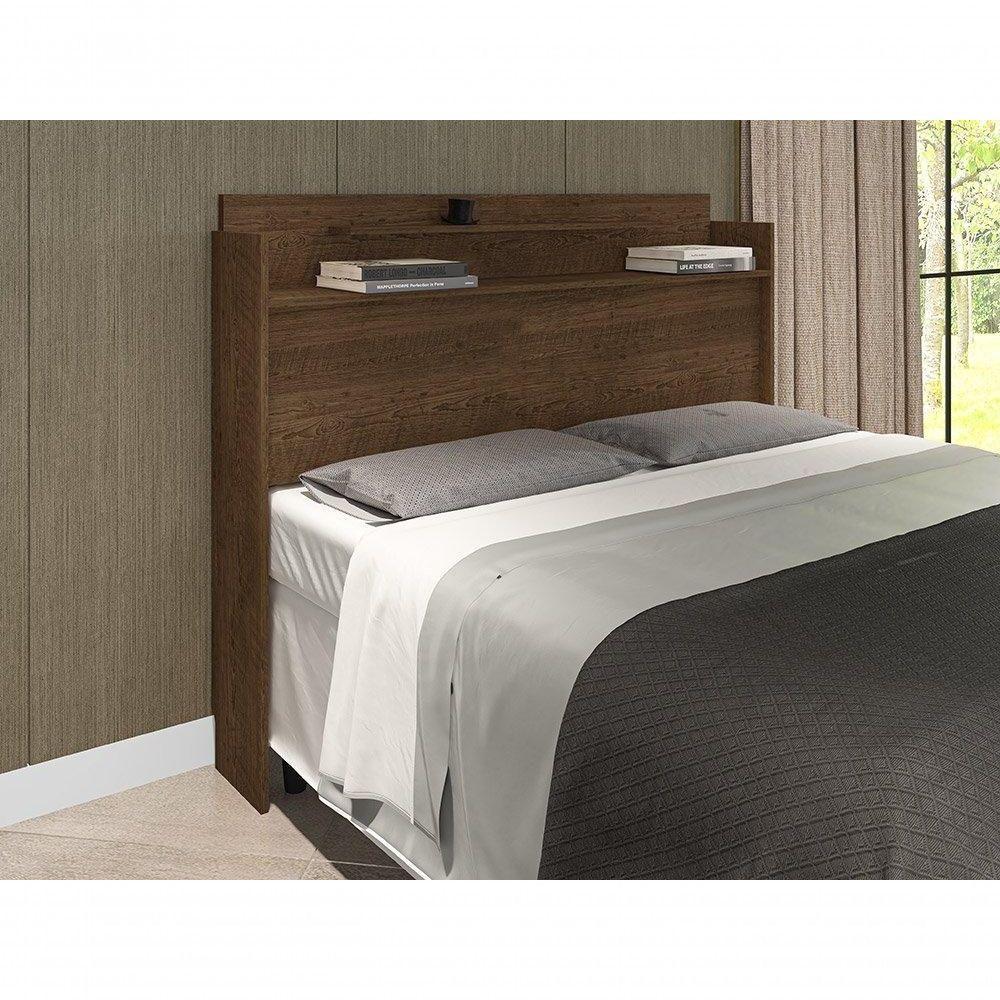 Cabeceira Box Casal Thayna Malbec 1,38 - Framar Móveis - 1