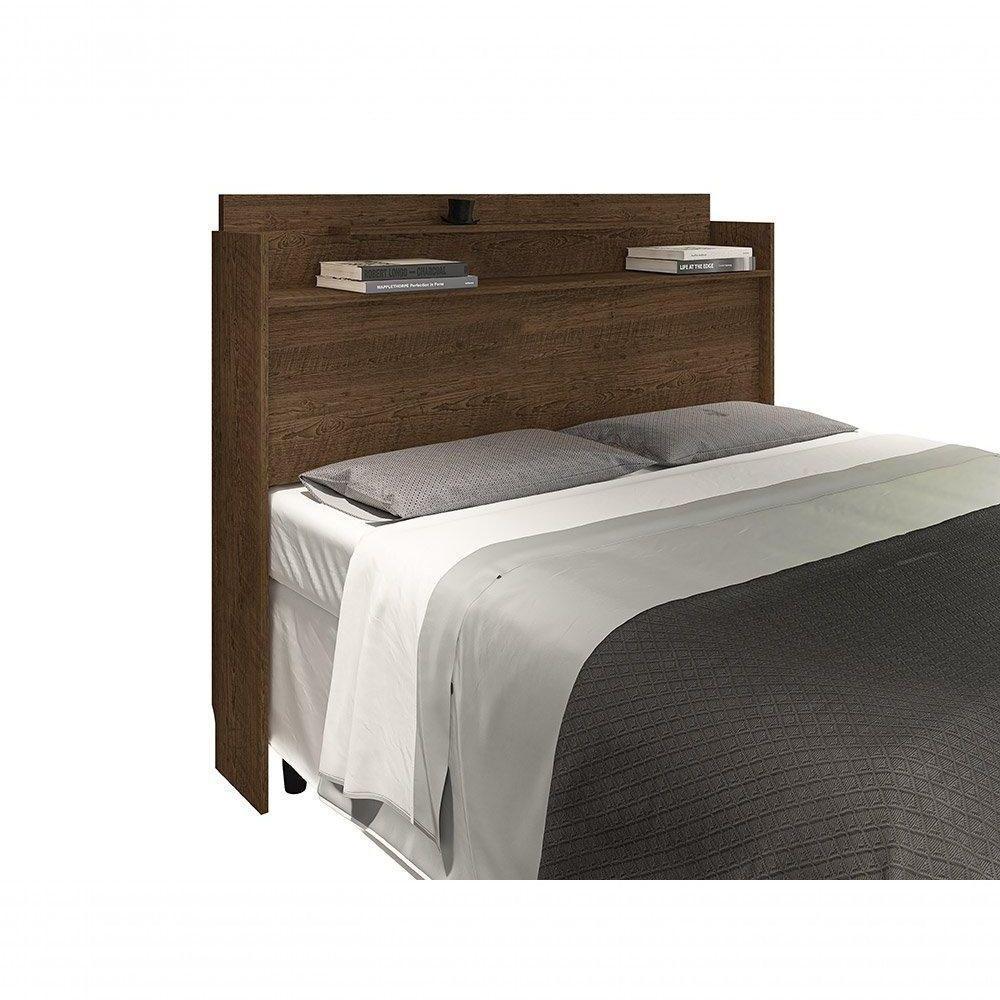 Cabeceira Box Casal Thayna Malbec 1,38 - Framar Móveis - 3