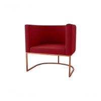 Poltrona Decorativa York 1 Lugar Veludo Maserati Vermelho Matrix