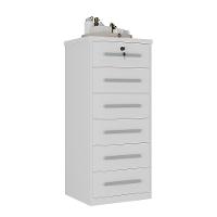 Cômoda 6 Gavetas Com Fechadura 1343 Ilan Branca - 2