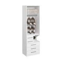 Guarda-roupa De 2 Portas Com Mesa De Cabeceira 1224 Esquerdo Branco - 6