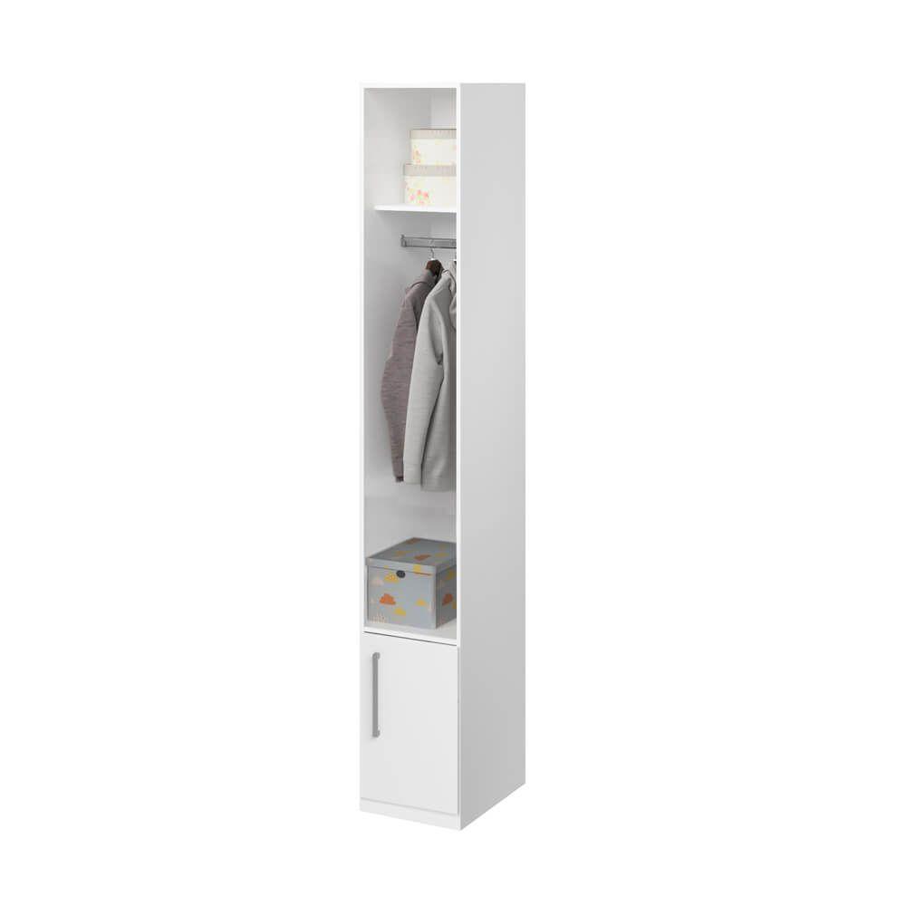 Guarda-roupa De 1 Porta Com Sapateira 1233 Direito Branco - 4