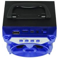 Caixa de Som Portátil Bluetooth Mp3 Usb Radio Fm Auxiliar 6w Bh1064 - Azul - 6