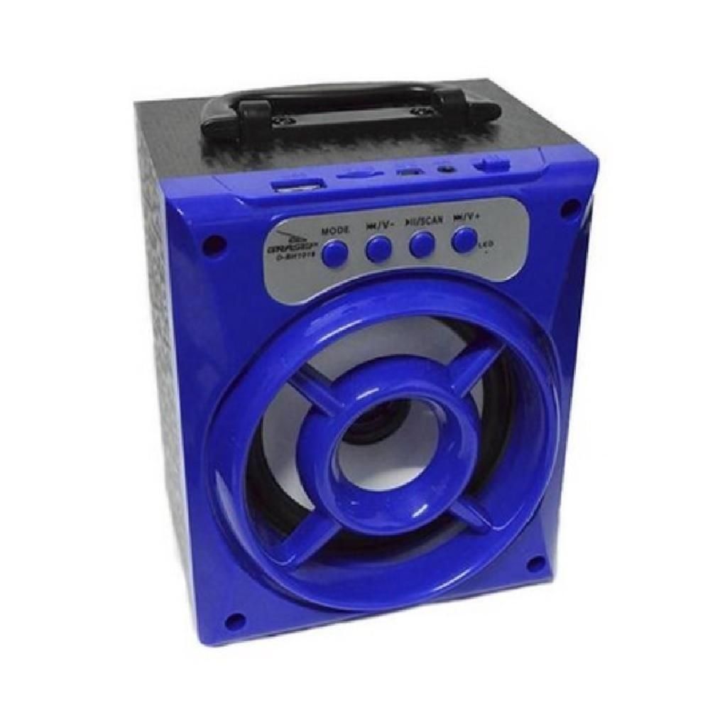 Caixa de Som Bluetooth Portátil com Rádio Fm Usb Tf Aero Azul - 1