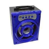 Caixa de Som Bluetooth Portátil com Rádio Fm Usb Tf Aero Azul - 1
