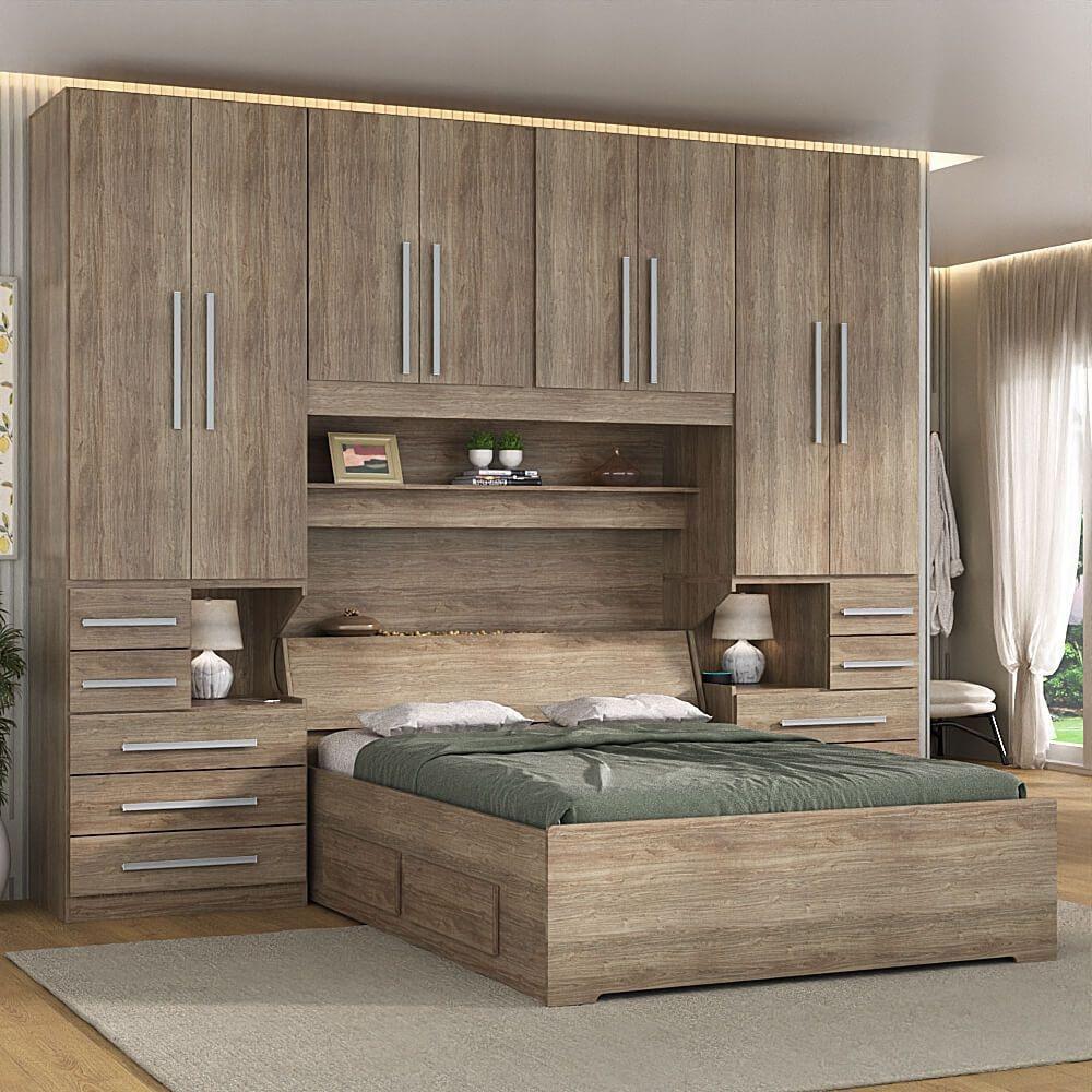 Dormitório De Casal Completo 1223 Castanho - 8