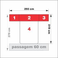 Dormitório De Casal Completo 1223 Castanho - 9