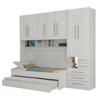 Dormitório De Solteiro Transversal 1326 Direito Carvalho Claro - 1