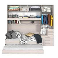 Dormitório De Solteiro Transversal 1326 Direito Carvalho Claro - 7