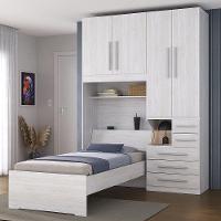 Dormitório De Solteiro Sem Cama 1225s Direito Carvalho Claro