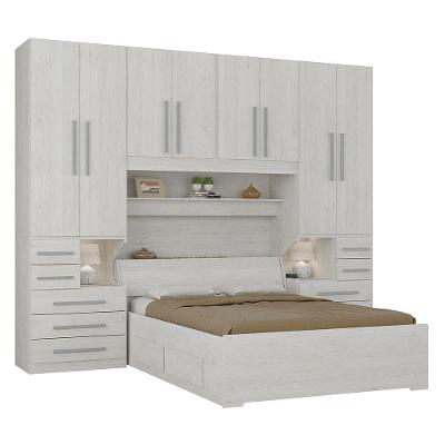 Dormitório Queen Size Sem Cama 1223s Carvalho Claro