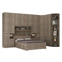 Dormitório Queen Size Sem Cama 1344s Castanho - 1