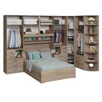 Dormitório Queen Size Sem Cama 1344s Castanho - 5