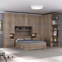 Dormitório Queen Size Sem Cama 1344s Castanho - 6