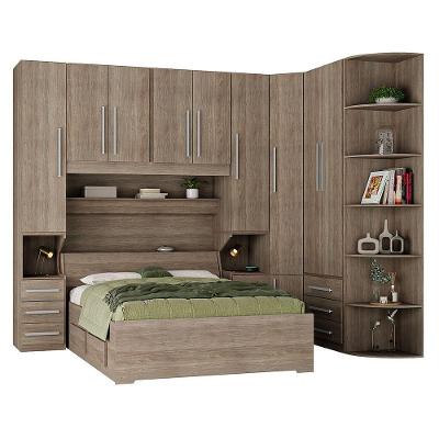 Dormitório Queen Size Sem Cama 1219s Castanho