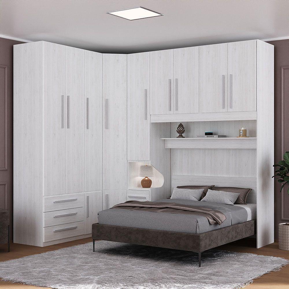 Dormitório Queen Size 1218 Esquerdo Carvalho Claro - 6