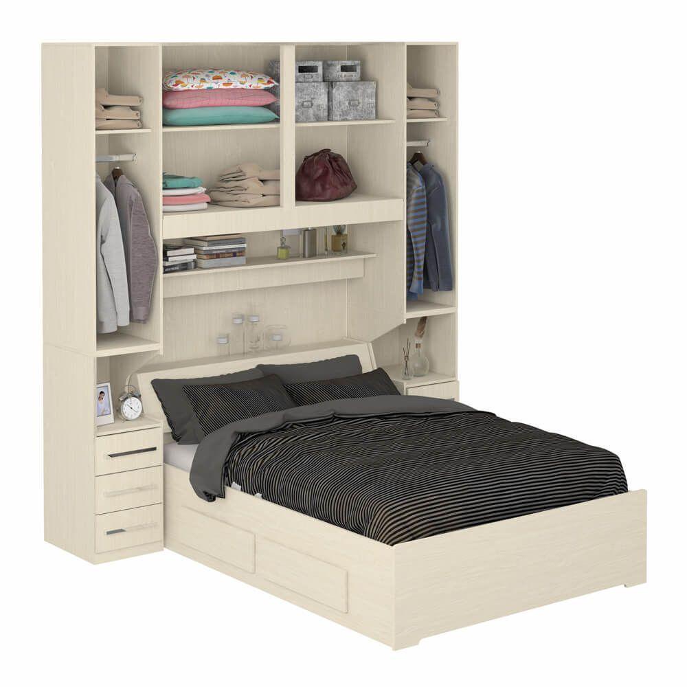 Dormitório Queen Size Sem Cama 1220s Carvalho Claro - 5