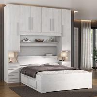 Dormitório Queen Size Sem Cama 1220s Carvalho Claro - 6