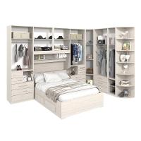 Dormitório Queen Size Completo 1222 Carvalho Claro - 3