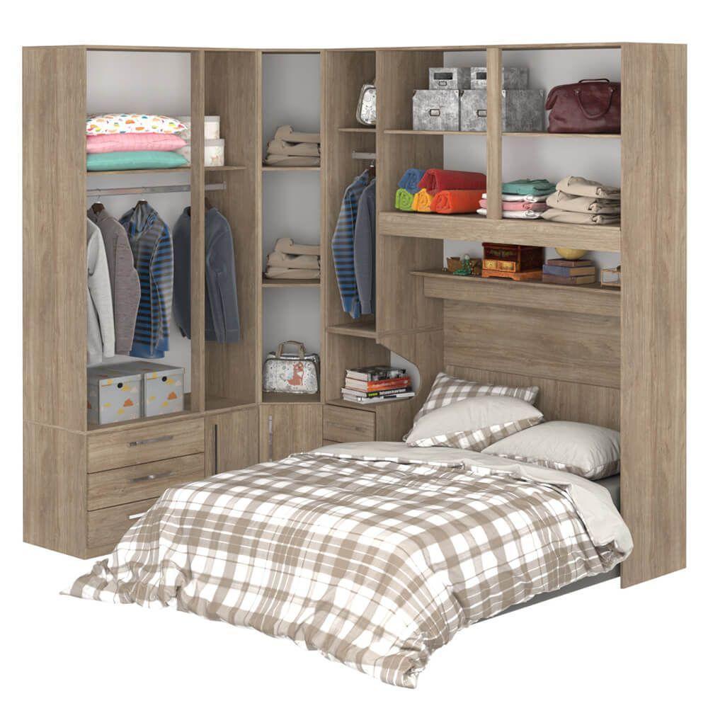 Dormitório Queen Size 1218 Direito Castanho - 5