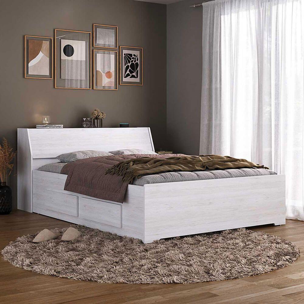 Dormitório Queen Size Completo 1220 Carvalho Claro - 8