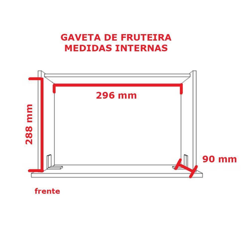 Balcão 2 Portas 1 Gaveta 1356 Ilan Branco - 4