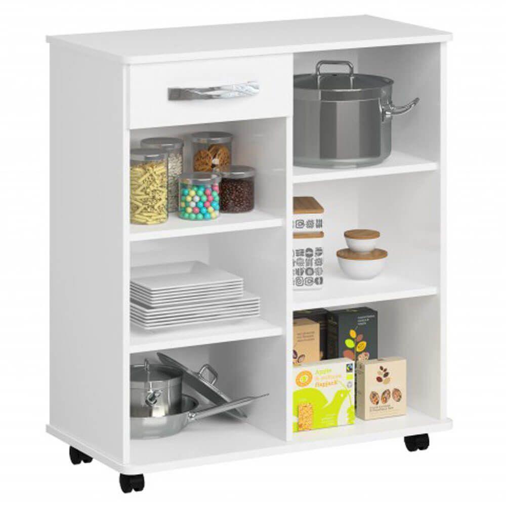 Balcão 2 Portas 1 Gaveta 1356 Ilan Branco - 5