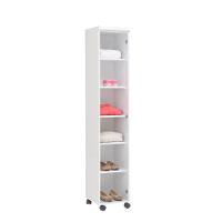 Armário Multiuso 1 Porta Com 5 Prateleiras 1402 Ilan Branco - 3